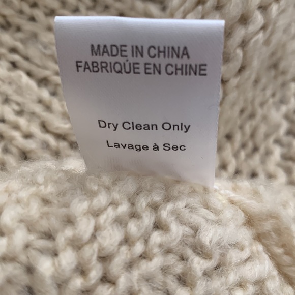 Saltwater Luxe Cream Fringe Boho Open Front Cardigan size L - Picture 5 of 7